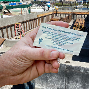 Cartão De Visita Maçã à impermeabilização do logotipo Tridente de N