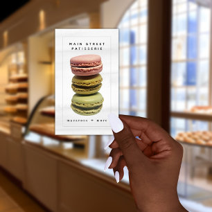Cartão De Visita Macarons Stack Patisserie - Chef