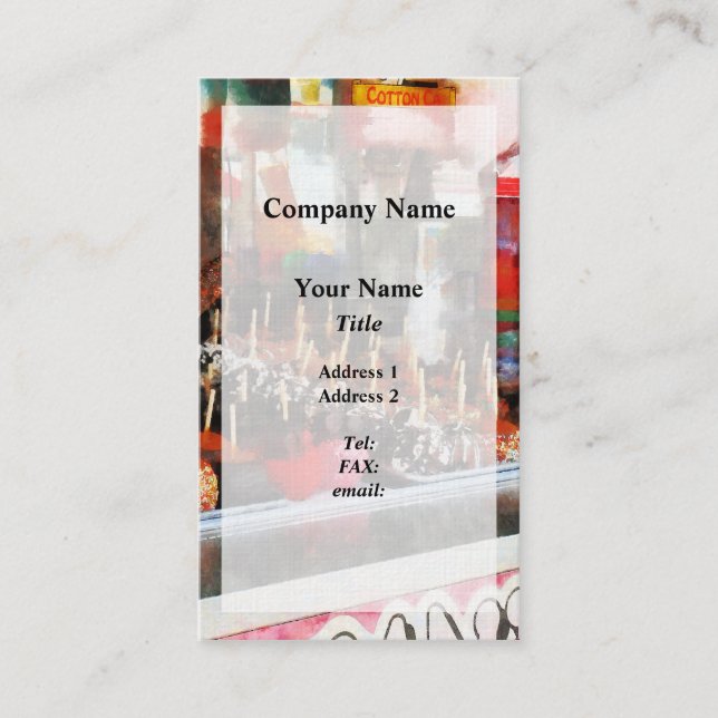 Cartão De Visita Maçãs De Doces (Frente)