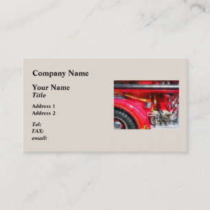 Cartão De Visita Machado de Incêndio e Mangueira