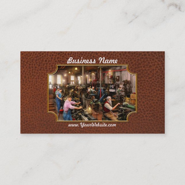 Cartão De Visita Machinista - A classe mestre 1920 (Frente)