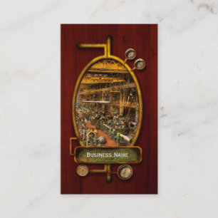 Cartão De Visita Machinista - Guerra - Na fábrica de canhões 1917