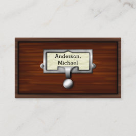 Cartão De Visita Madeira da Biblioteca do Autor do Catálogo de Livr