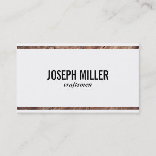 Cartão De Visita Madeira dos artesãos  