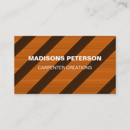 Cartão De Visita Madeira Madeira Carpentry Professional Constructio