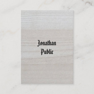 Cartão De Visita Madeira Parecida Manuscrita Lúxuriosa De Alta Defi