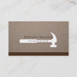 Cartão De Visita Madeira profissional da ferramenta do Woodworker