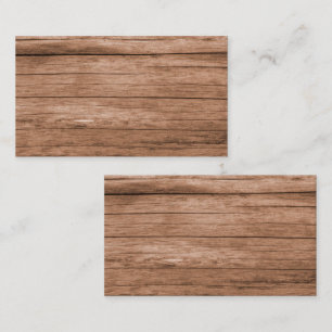 Cartão De Visita Madeira Rústica