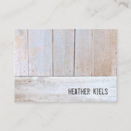 Cartão De Visita Madeira Rústica legal do País Recuperada