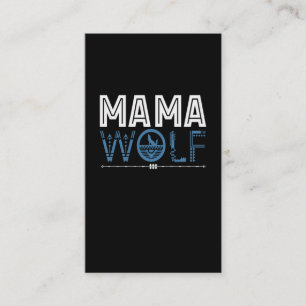 Cartão De Visita Mãe de Arte Nativa Americana Mama Wolf