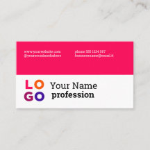 Magenta simples personalizada do logotipo da sua e
