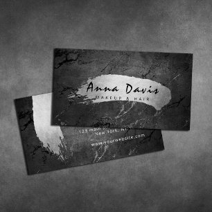 Cartão De Visita Magia moderna e elegante de bruxaria prateada e ca