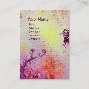 CARTÃO DE VISITA MAGIC BERRIES EM DOURADO SPARKLES GEM MONOGRAMA