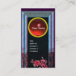 Cartão De Visita MAGIC BERRIES gem MONOGRAM azul