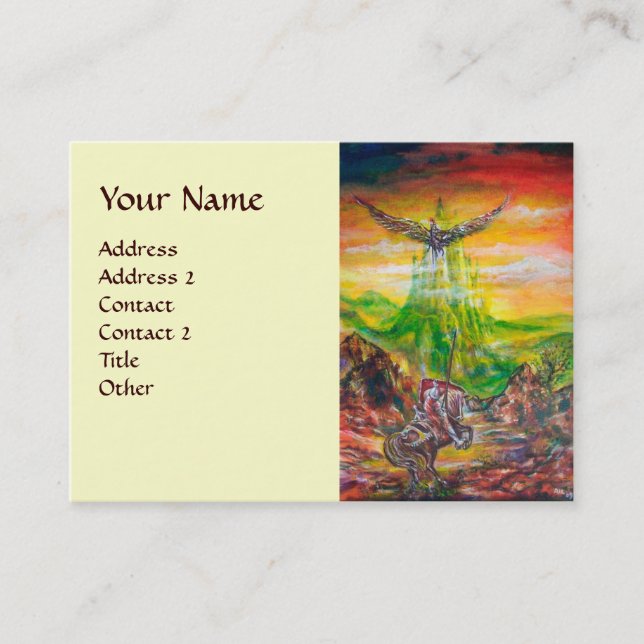 CARTÃO DE VISITA MAGIC DUEL ENTRE BRADAMANT E NEGROMANCER (Frente)