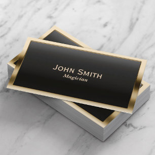 Cartão De Visita Mágico Dourado real da beira