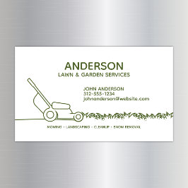 Cartão de visita magnético de limpeza do Home & Of