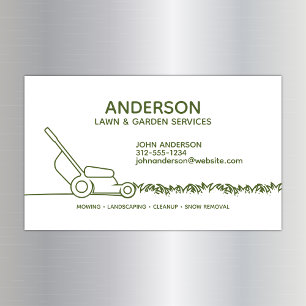 Cartão de visita magnético de limpeza do Home & Of