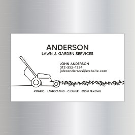 Cartão de visita magnético de limpeza do Home & Of