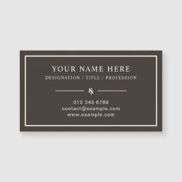 Cartão de visita magnético personalizado com Rua p