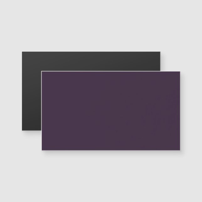 Cartão de visita Magnético Roxo Escuro (Frente/Verso)