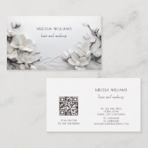 Magnólia 3D Branca Elegante