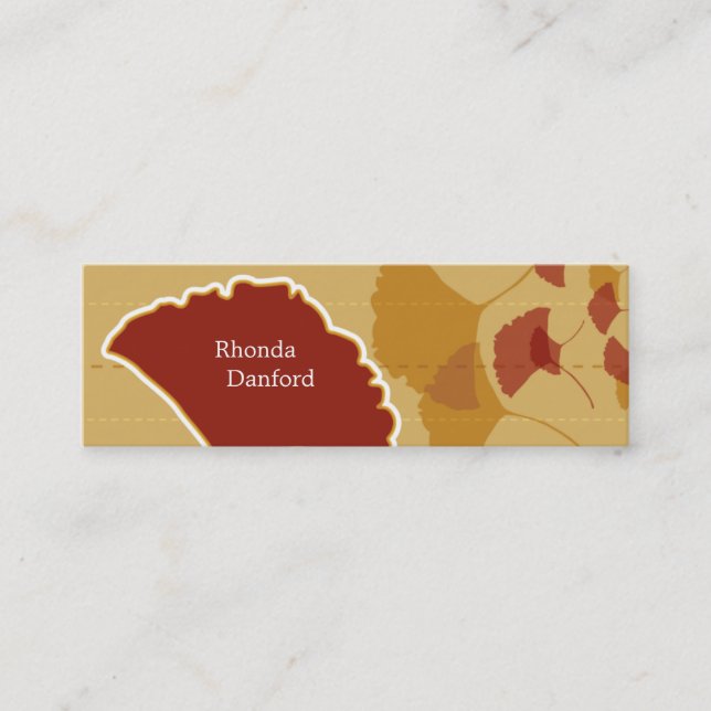 Cartão de visita magro da nogueira-do-Japão (Frente)