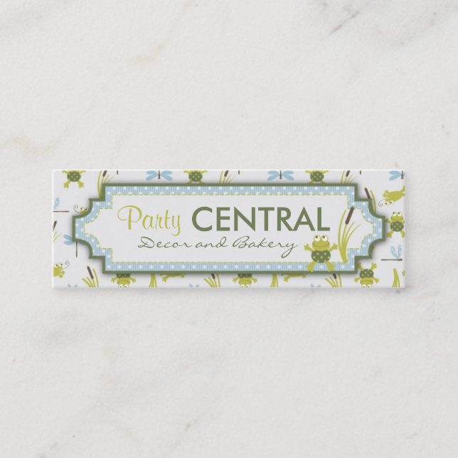 Cartão de visita magro de Ribbit (Frente)