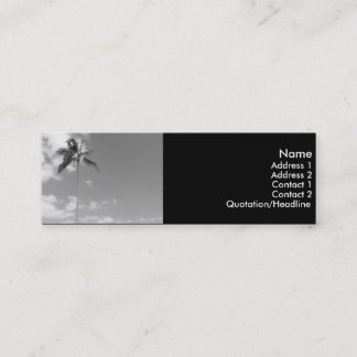 Cartão de visita magro de Treet da palma