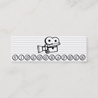 Cartão de visita magro de Videographer
