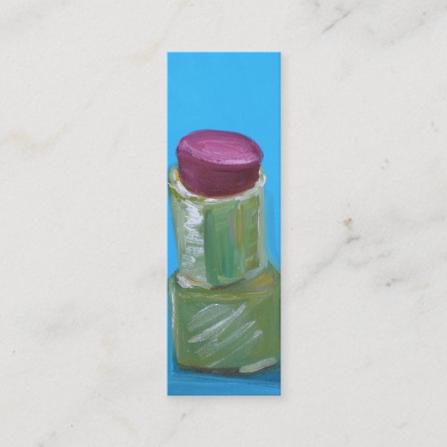 Cartão de visita magro do batom (Frente)