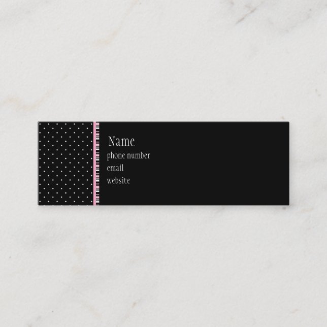 Cartão de visita magro do motel do Siesta (Frente)