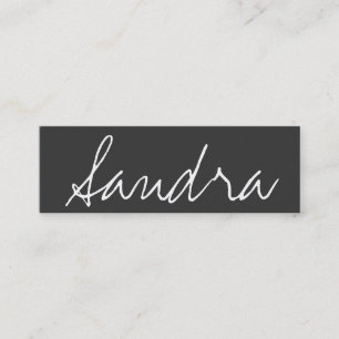 Cartão de visita magro elegante elegante do