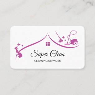 Cartão De Visita Maid Clearing House Faparte Fuchsia