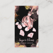 Maid Clearing House Que Estimula Diamantes Dourado