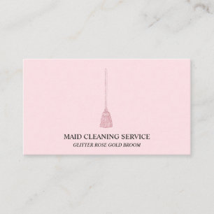Cartão De Visita Maid Clearing Housekeeper