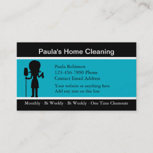 Cartão De Visita Maid Moderno Simples de Limpeza de Casa