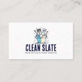 Cartão De Visita Maid Service Photo QR Code 