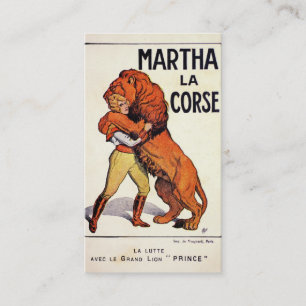 Cartão De Visita Mais doméstico de leão de Corse do La de Martha