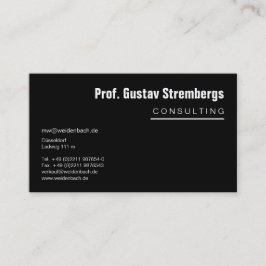 Cartão De Visita Mais Preto