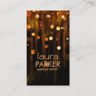 Cartão De Visita Makeup Artist Beauty Glitter Fire