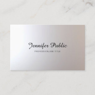 Cartão De Visita Makeup Artist Beauty Salon Script Graceful Plain