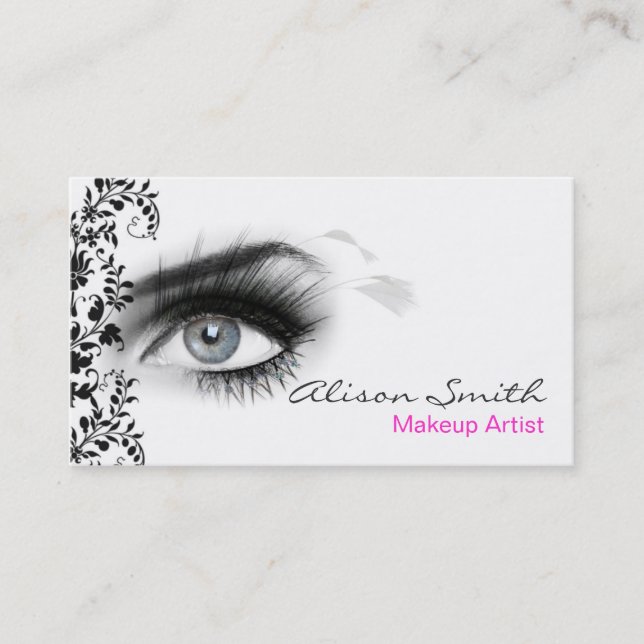 Cartão De Visita MakeUp artist business card (Frente)