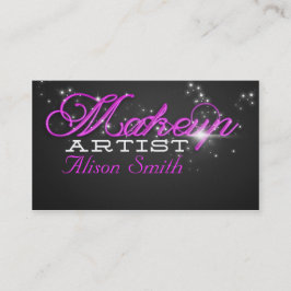 Cartão De Visita Makeup Artist business card