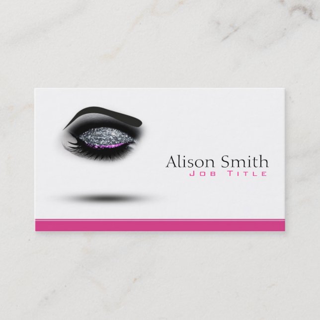 Cartão De Visita Makeup artist Business card (Frente)