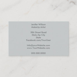 Cartão De Visita Makeup Artist Business Card