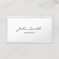 Makeup Artist Classy White Border maup