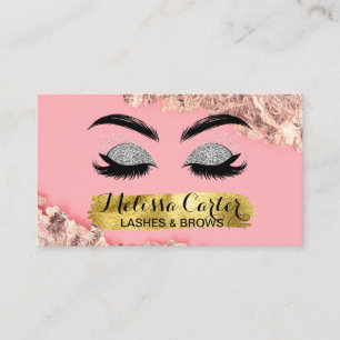 Cartão De Visita Makeup Artist Eyelash Extensões Lashes Brows