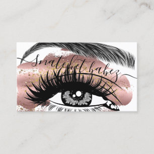 Cartão De Visita Makeup Artist Eyelash Hair Broca Código QR Pintur