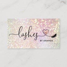 Cartão De Visita Makeup Artist Eyes Lashes Blush Pink Glitter
